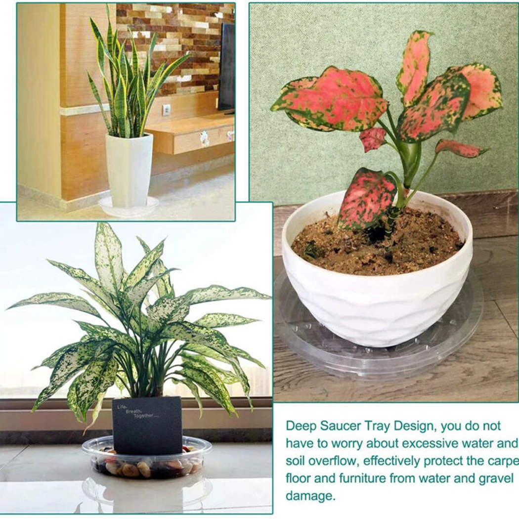 

Saucer Container Plant tray PET Accessories Indoor outdoor Garden Plant