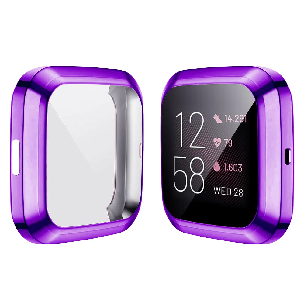 

Soft Tpu Case for Fitbit Versa1 Versa 2 versa 3 versa lite Band Waterproof Watch Shell Cover Screen Protector for Fitbit Versa