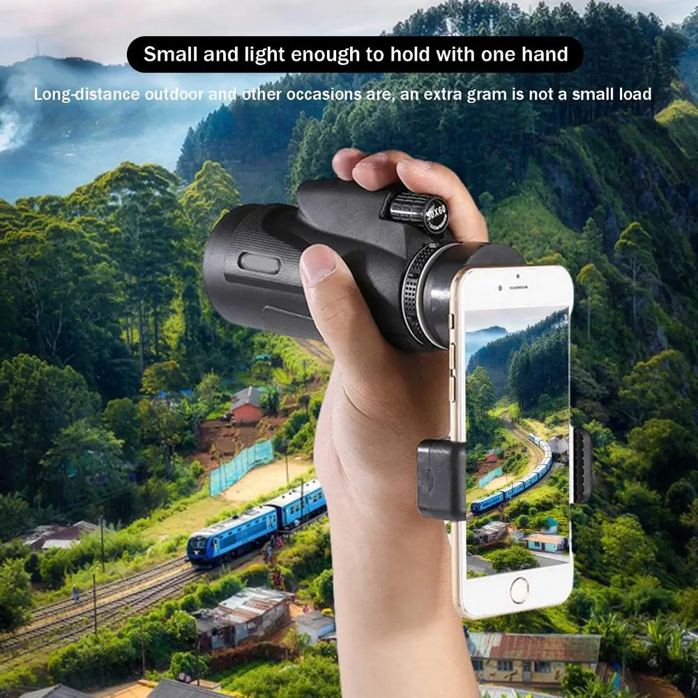 Monocular Telescope 50x60 Portable High-magnification High-definition Low-light Night Vision Spotting Outdoors Tool | Спорт и