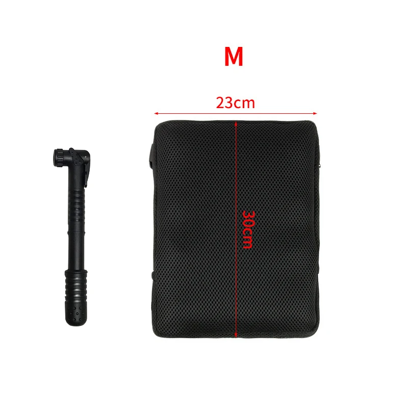 

Parts Motorcycle Air Seat Cushion Cover 3D Inflatable Seat Cushion Antiskid Breathable Shock Absorption Seat Mat M/L/XL