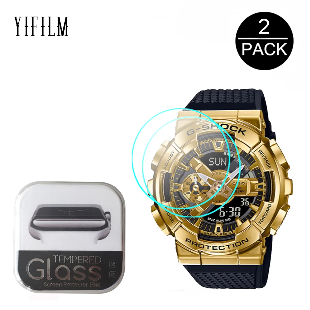 2 шт., 2.5D Закаленное стекло для Casio G-SHOCK GM-110 GM-110G GM-110B  GST-B100 HD прозрачное водонепроницаемое защитное стекло | Наручные часы |  АлиЭкспресс