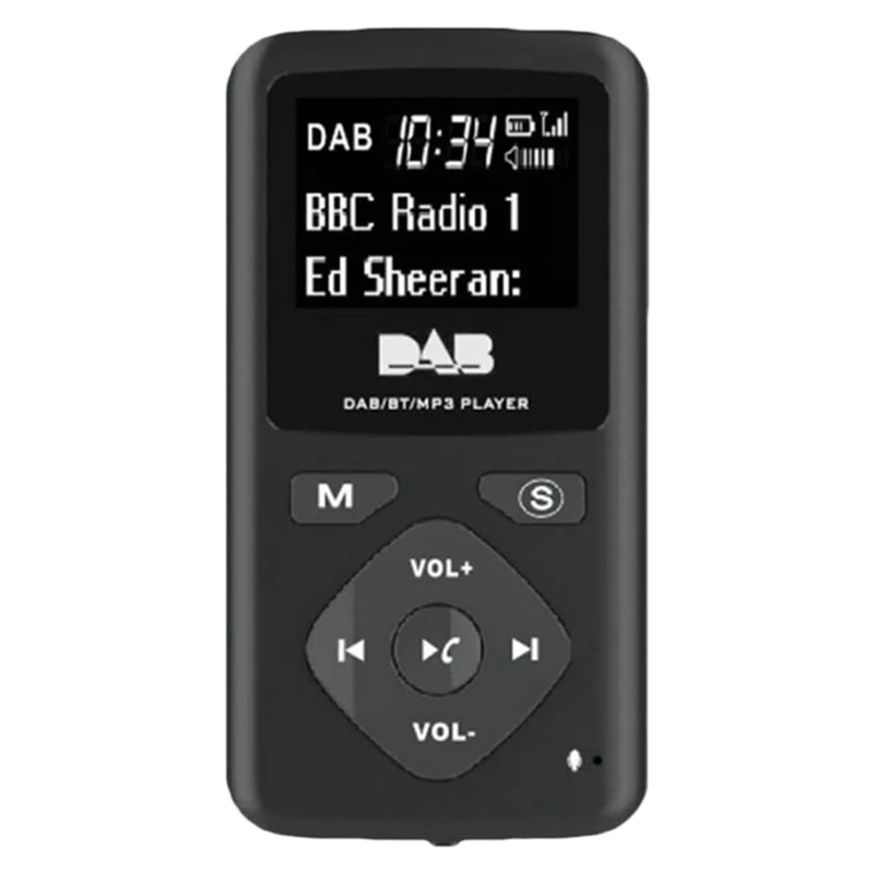 Enlarge Radio Receiver Dab Radio DAB/DAB Digital Radio Bluetooth 4.0 Personal Pocket FM Mini Portable Radio MP3 Micro-USB for Home