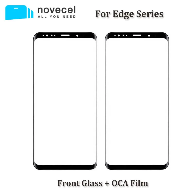 2 в 1 A+ передняя стеклянная линза с OCA в сборе для samsung Galaxy S7 edge S8 S9+ Note 8 9 трещины Замена сенсорного стекла