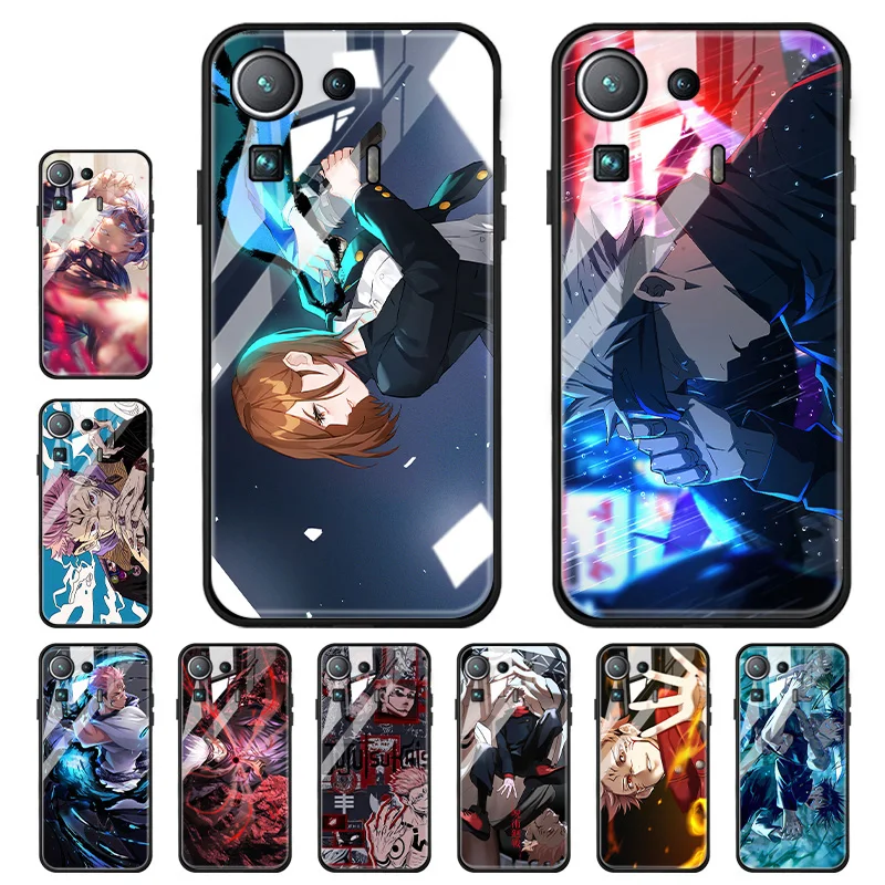 

For Xiaomi Redmi Note 9 Pro Case Jujutsu Kaisen Cases For Redmi Note 9S 9 S Tempered Glass Case Cover Note9 Pro Max Funda Shell