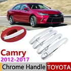 Хромированная крышка ручки двери для Toyota Camry XV50 Daihatsu Altis Aurion 2012  2017, автомобильные аксессуары, Набор наклеек для обшивки 2014 2015 2016