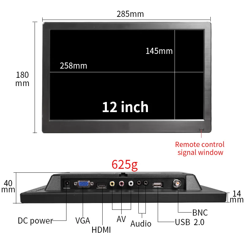 13, 3 , 2  1, HD LCD,   HDMI VGA AVA BNC
