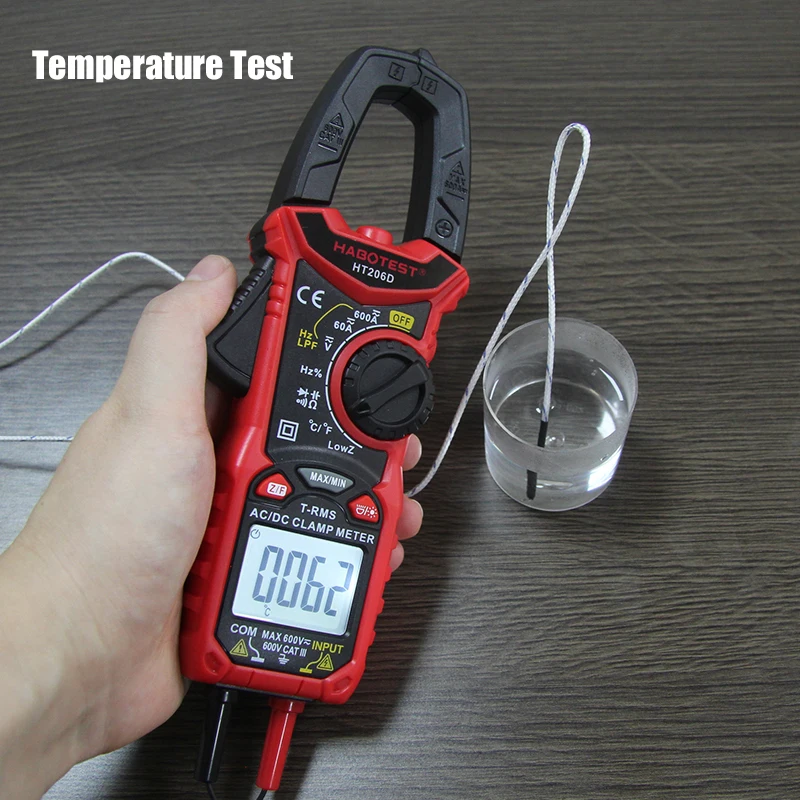 Цифровой мультиметр HABOTEST HT206D Токоизмерительные клещи 600 В