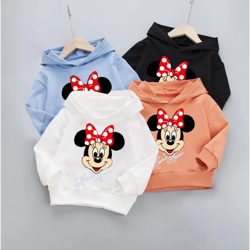 Детская толстовка с капюшоном и принтом Минни на возраст 2-7 лет | одежда обувь