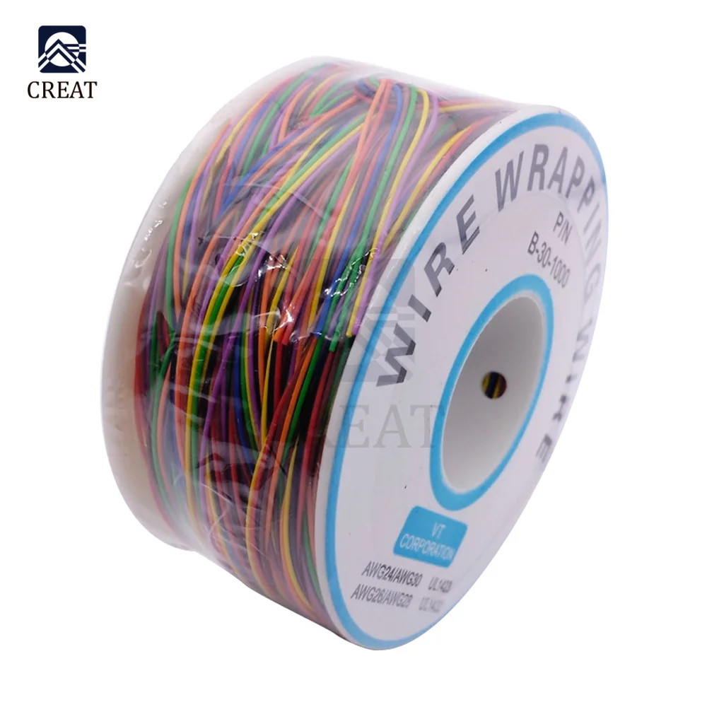 Цветной изоляционный Кабель 250 м 30 AWG 8 проводов 0 25 мм фотоэлемент UL1423 медный