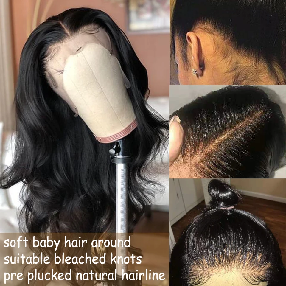 13X6 Синтетические волосы на кружеве парики из натуральных волос кружевной основе