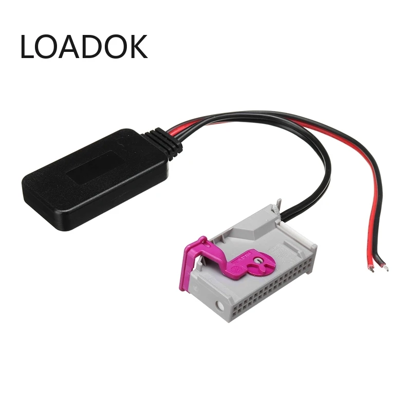 

32 контактный беспроводной bluetooth-адаптер, Aux-кабель, автомобильный bluetooth-комплект, музыкальный аудио-приемник, адаптер для Audi A3 A4 A6 A8 TT R8