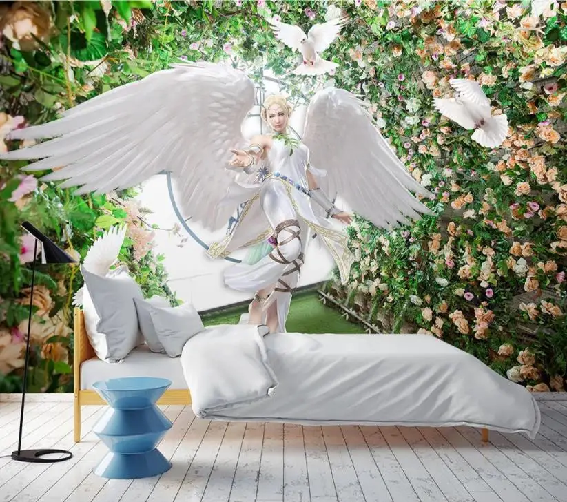

Custom wallpaper 3d modern Beauty angel wallpaper for bedroom 3d living room wallpaper design