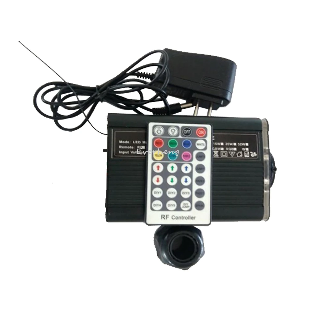 

RGBW 16W LED light engine for star fiber optic light kits with 28key RF remote control AC100-240V input