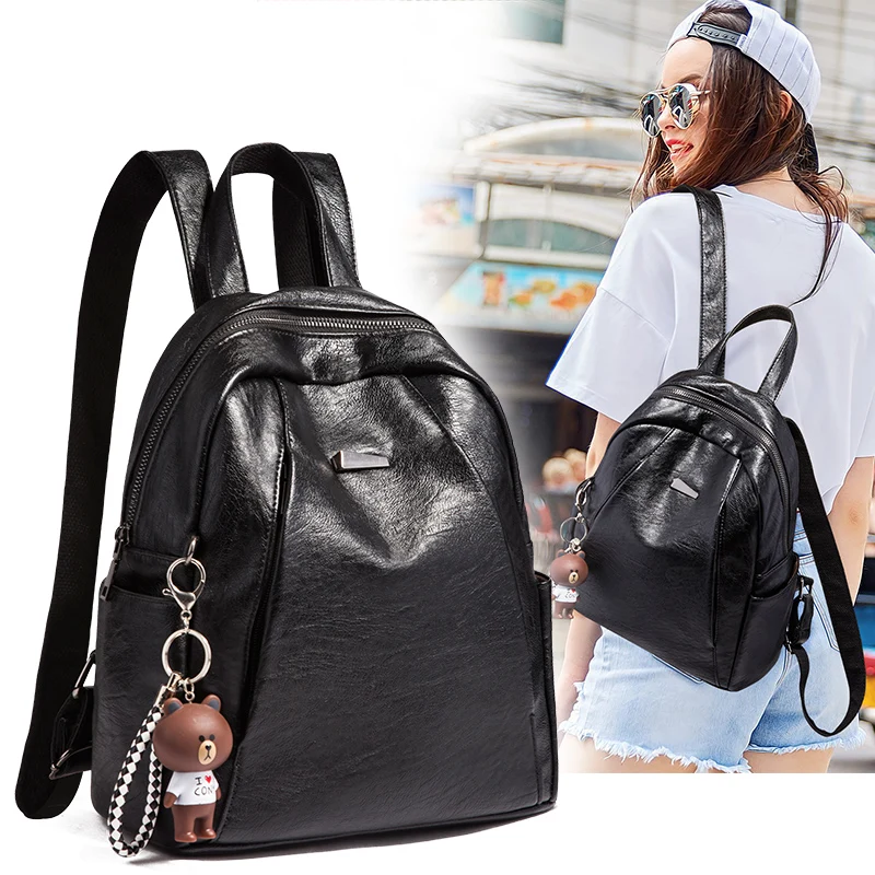 Женский винтажный рюкзак из натуральной кожи роскошный брендовый дизайнерский