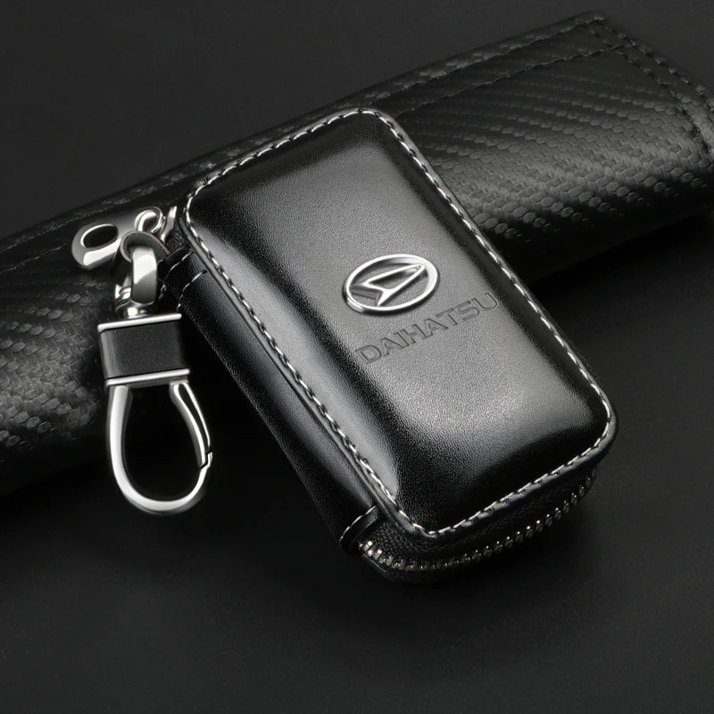1 шт. кожаный чехол для автомобильных ключей на молнии брелок Daihatsu D-Base ключа