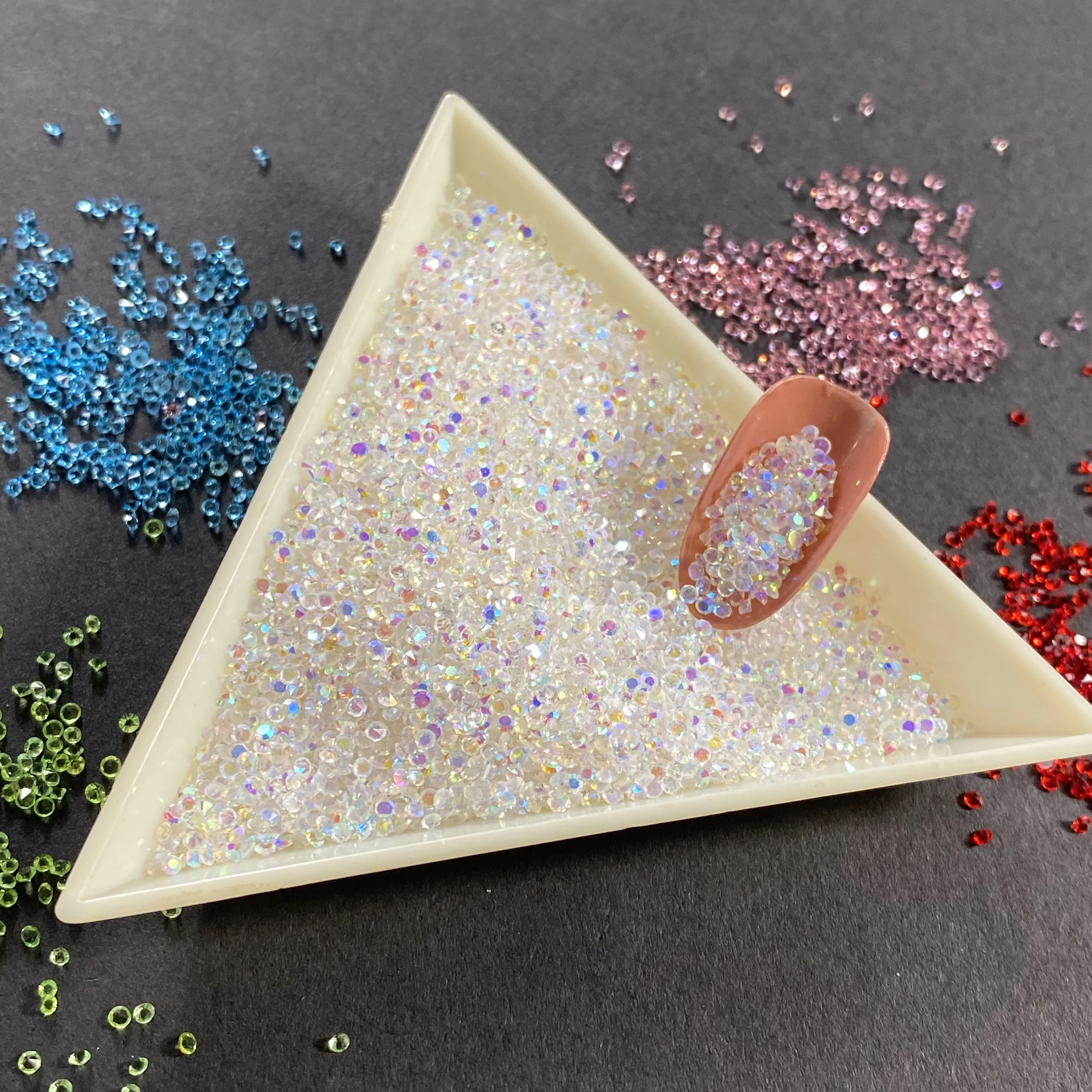 2018 новые разные размеры 1440 шт. Кристалл шатон Стразы для дизайна ногтей маленькие