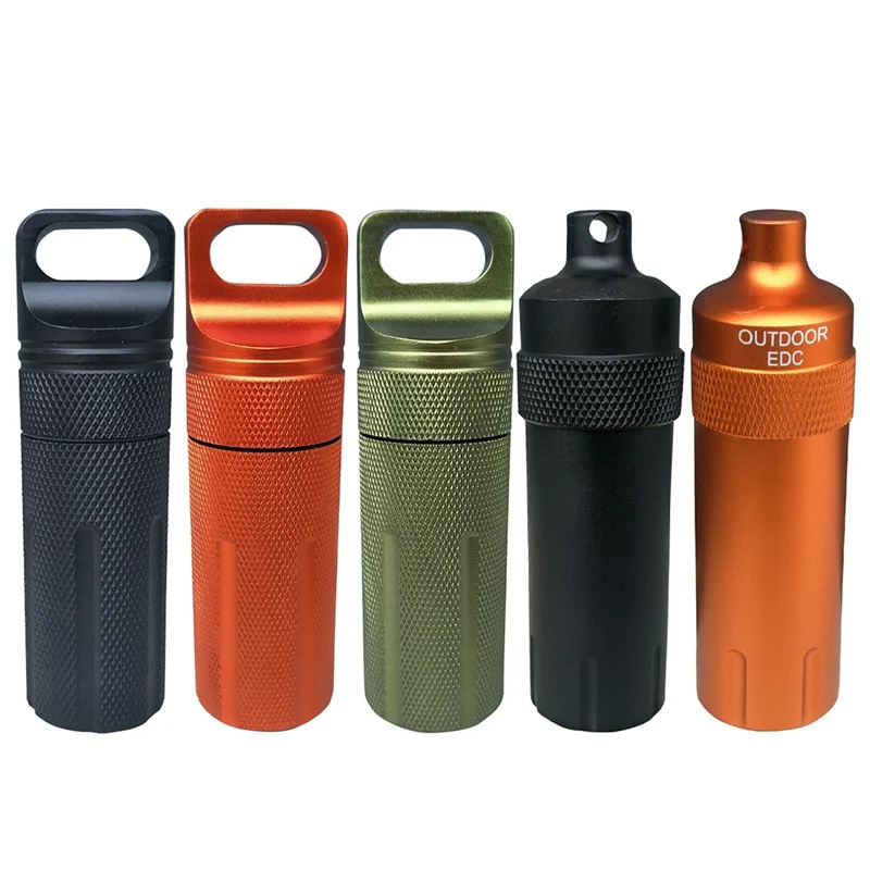 

Mini Survival Seal Trunk Waterproof Box Container Bottle Holder Storage Camp Medicine Match Pill Case Outdoor Tools