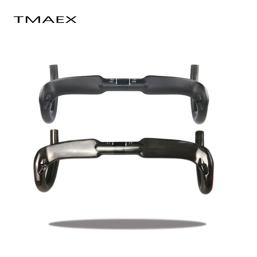 Без логотипа углеродная ручка для шоссейного велосипеда изогнутый руль