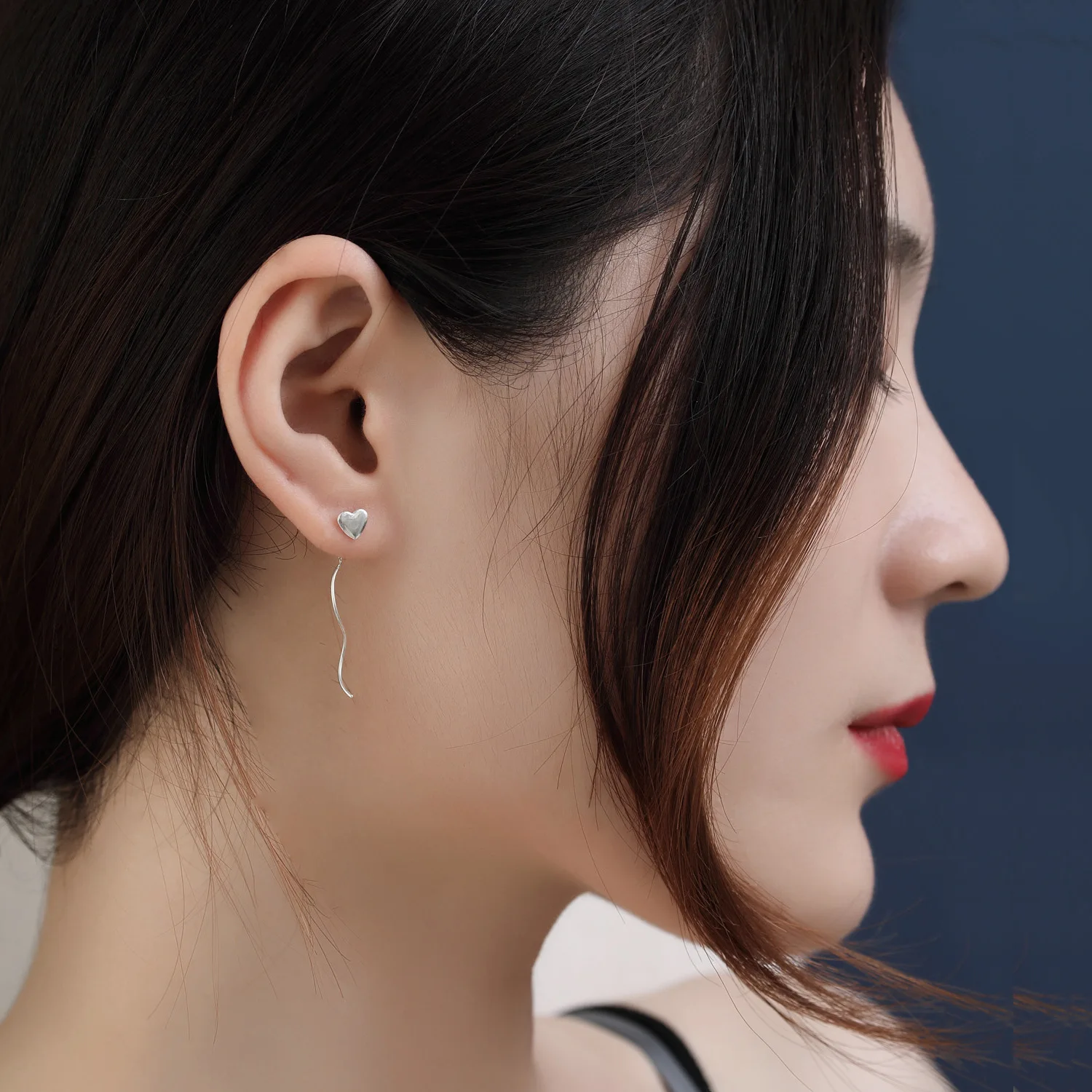 Trustdavis 925 Стерлинговое Серебро волны кисточка звезда цветок Цепочка капля стикер