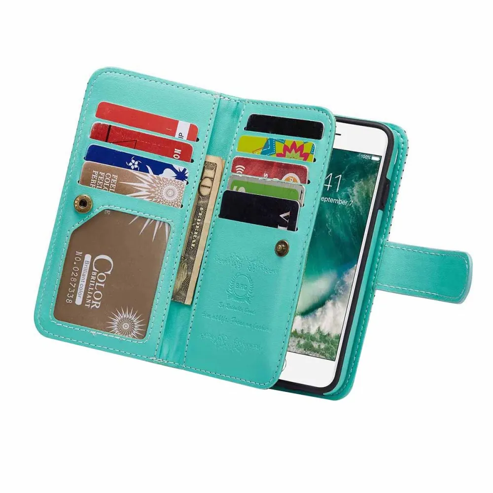 1 шт. модный практичный тонкий многофункциональный съемный чехол бумажник для Apple