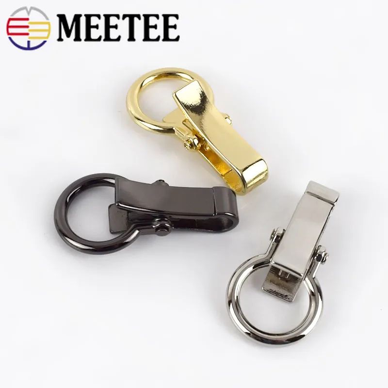 Meetee 4/10 шт. Крючок для сумки металлический ключ Пряжка омаров пряжки собак Сумка