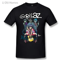 lidu cool gorillaz t shirts women mans t shirt cotton summer tshirts short sleeve graphics tee tops