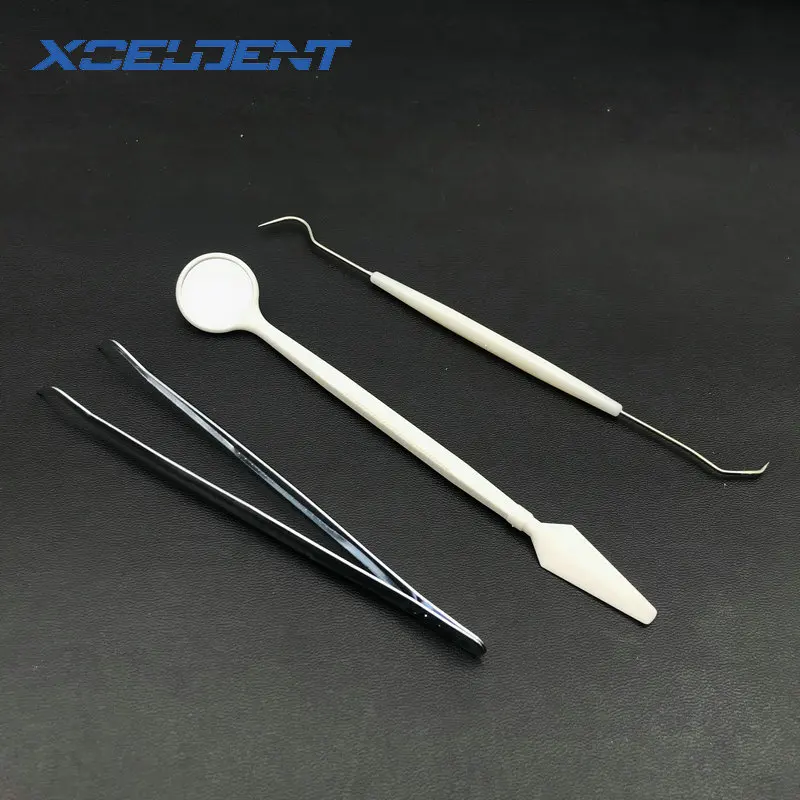 3 шт./компл. стоматологический набор чистящих средств зуб Hook &amp Пинцет зеркало