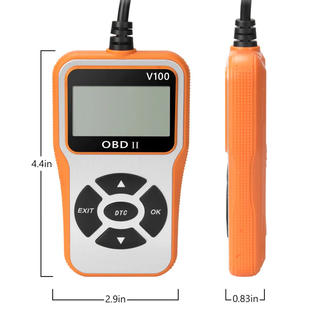 

V100 OBD II 2 Scanner Handheld OBD2 Engine Fault Code Reader CAN Diagnostic Scan Tool Car Full OBD2 /EOBD Code Reader