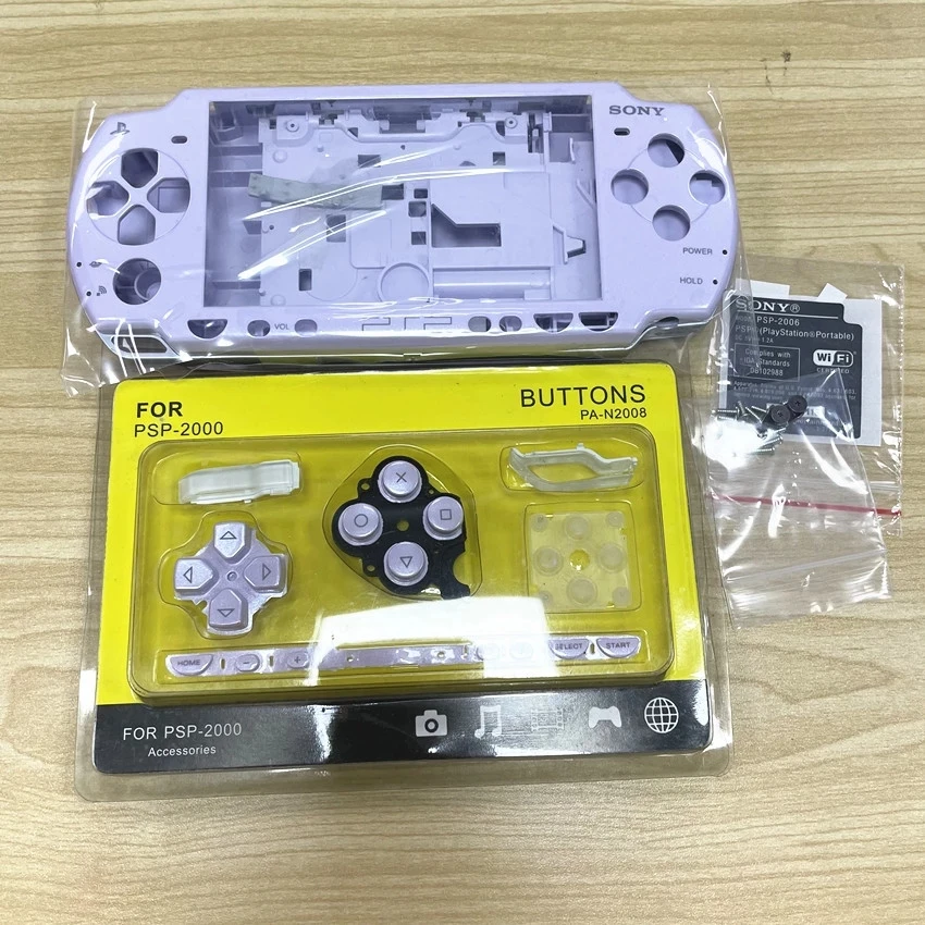 Высококачественный корпус чехол для PSP 2000 запасные части с полными кнопками и