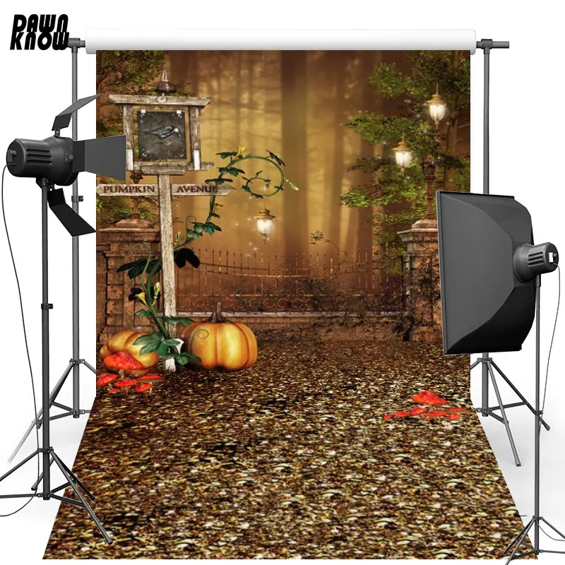 DAWNKNOW Счастливого Хэллоуина вечерние фон для фотосъемки с изображением лесных