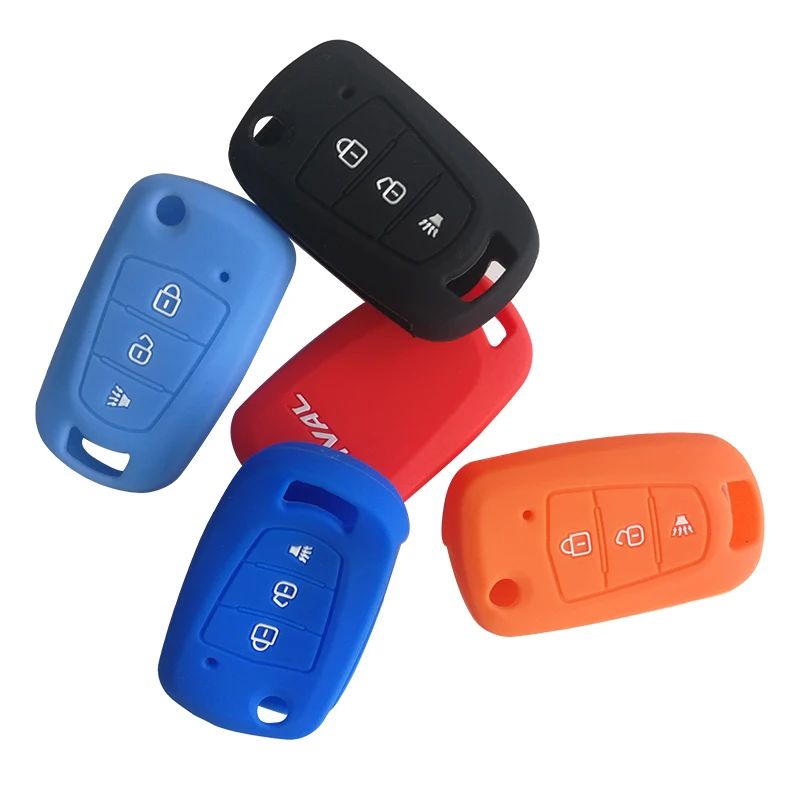 

Key Cover Case for Great Wall HAVAL H1 H3 H5 H6 C30 C50 M4 WINGLE 5 6 Flip Folding Key Case Silicone Car Key Case Protection Fob