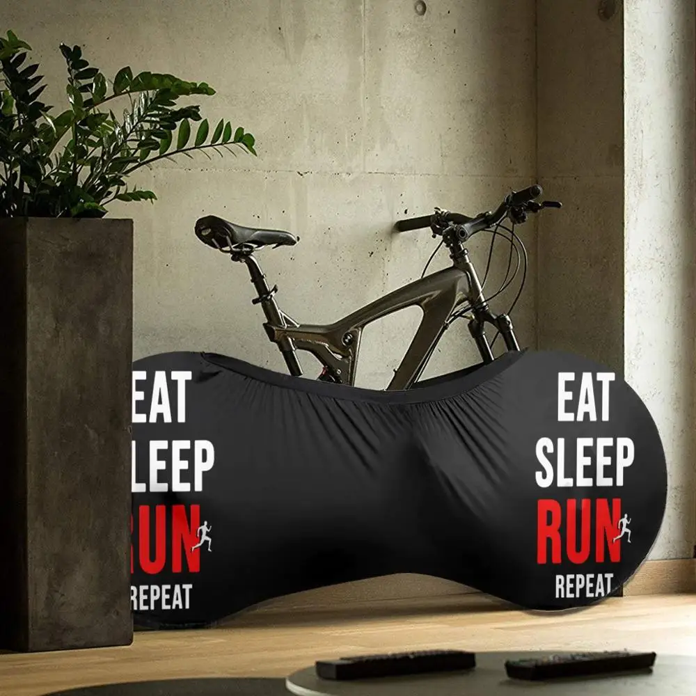 

2020 Eat Sleep Run Repeat outdoor Bike concise MTB waterproof Bicycle dust cover Custom biking motocross downhill father gift