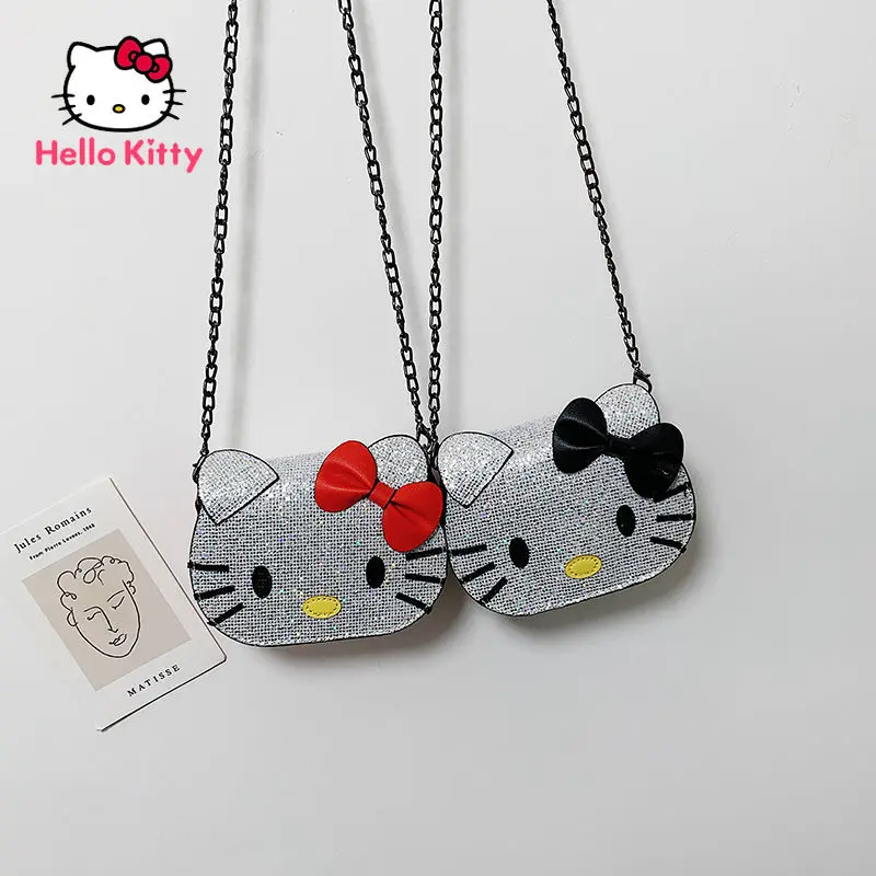 

Hello Kitty Cartoon Children Girls Cute One-shoulder Student Small Bag Square Diagonal Bag
