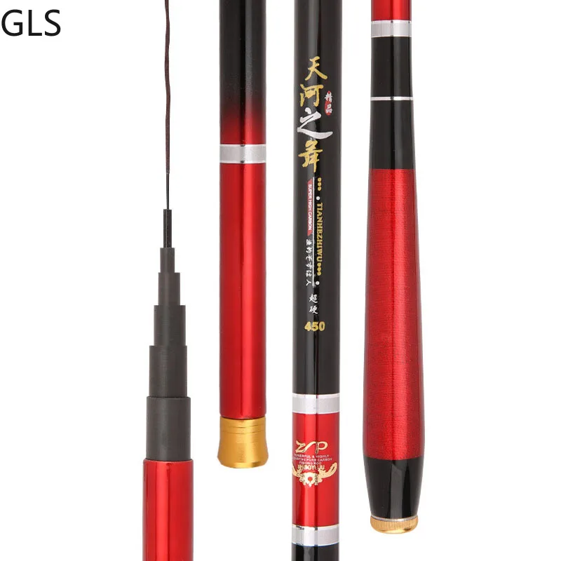

Новая портативная карбоновая ручная Удочка 3,6 м, 4,5 м, 5,4 м, 6,3 м, 7,2 м, телескопическое спиннинговое удилище для ловли карпа, светильник Кая удо...