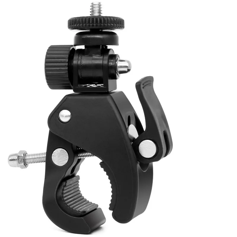 

Camera Bike Clamp 1/4 Camera Bicycle Handlebar Clamp Bracket Tripod Mount Screw Clamp Tripods For Gopro DV DSLR Phones
