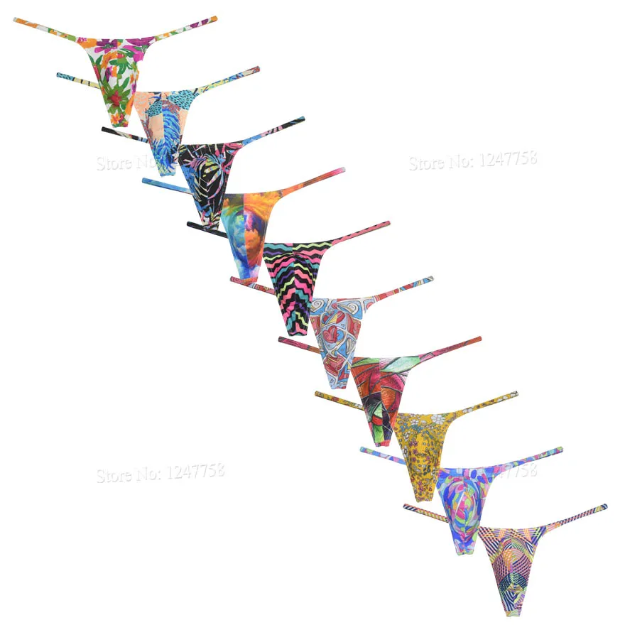 Мужские стринги бикини танга трусы с низкой талией нижнее белье облегающие