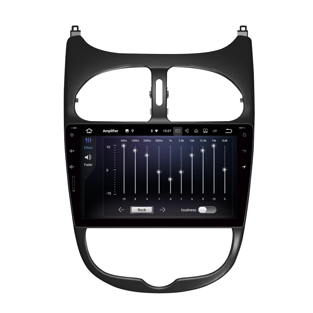 Автомобильный DVD плеер Octa Core 4G RAM Android 9 0 GPS навигация Мультимедиа Стерео для Peugeot 206