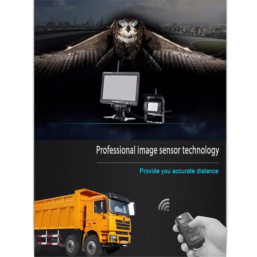 

7-дюймовый ЖК-экран HD монитор + камера заднего вида для грузовика