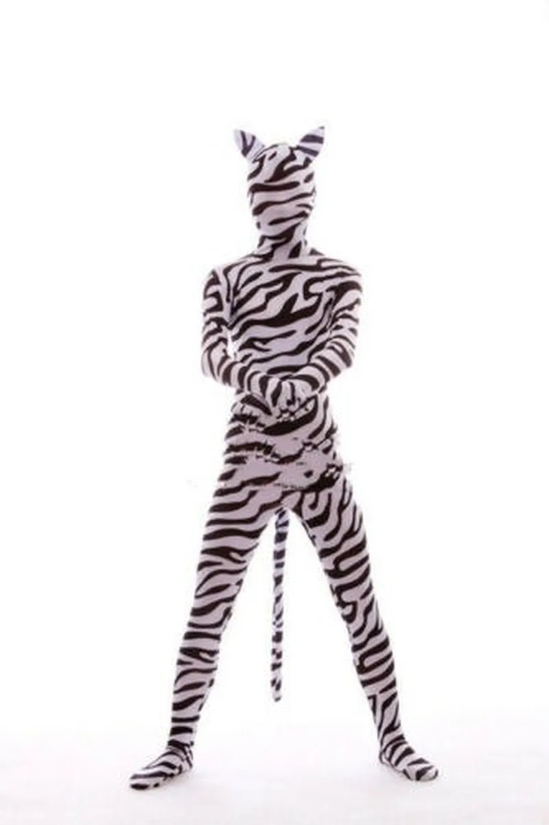 

Zebra Mascot Tight Clothing Costume Suits Cosplay Party Game Dress Outfits 2020 Event Apparel Cartoon Character Birthday Clothes