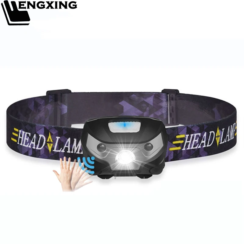 

XHP50.2 LED Headlamp Built in Battery Powerful USB Rechargeable Headlight Body Motion Sensor Head Flashlight Torch Lamp Light Q5