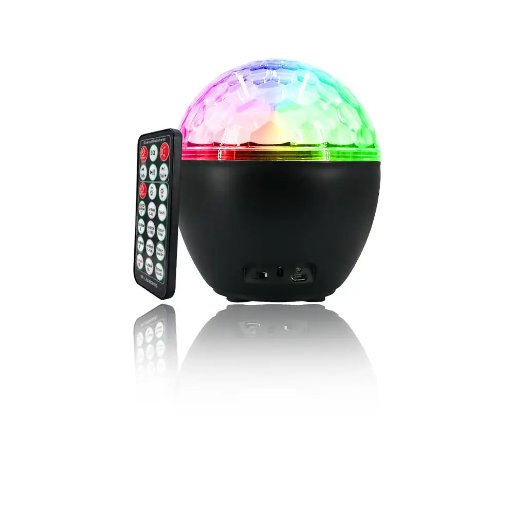 USB DJ Light 16 цветов Вечерние огни Бар KTV сценическая лампа с голосовым управлением хрустальный магический шар свет лазерный сценический прожектор - Цвет: USB
