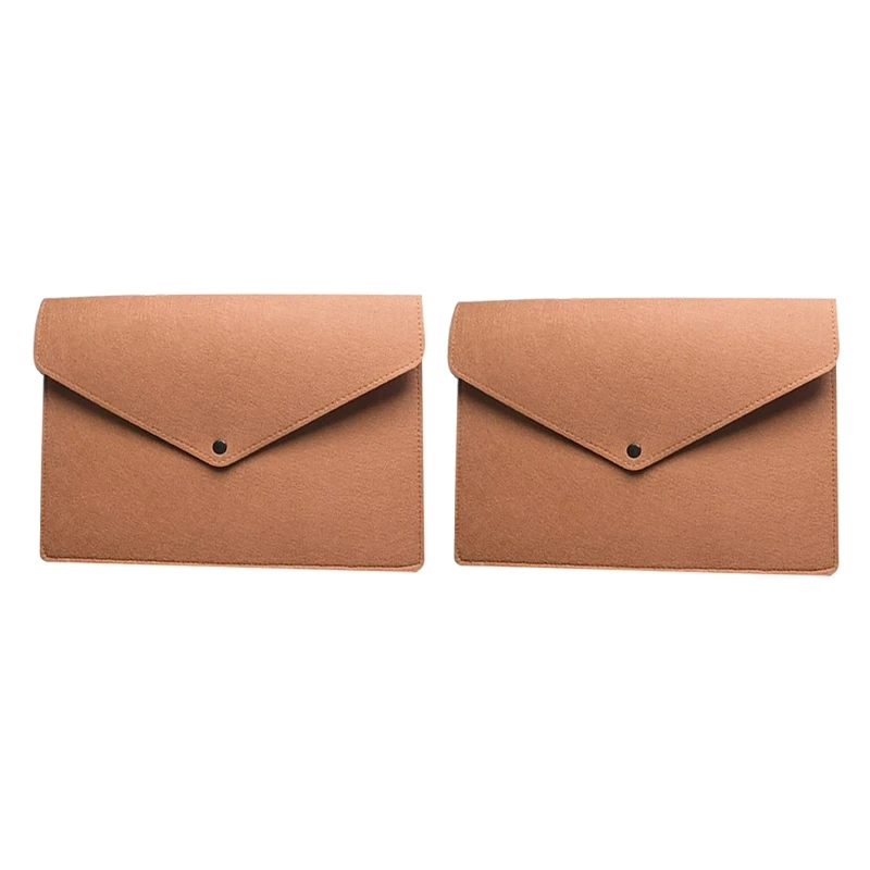 

2 Pcs A3 A4 Environmentally Friendly Simple Felt Business Storage Bag