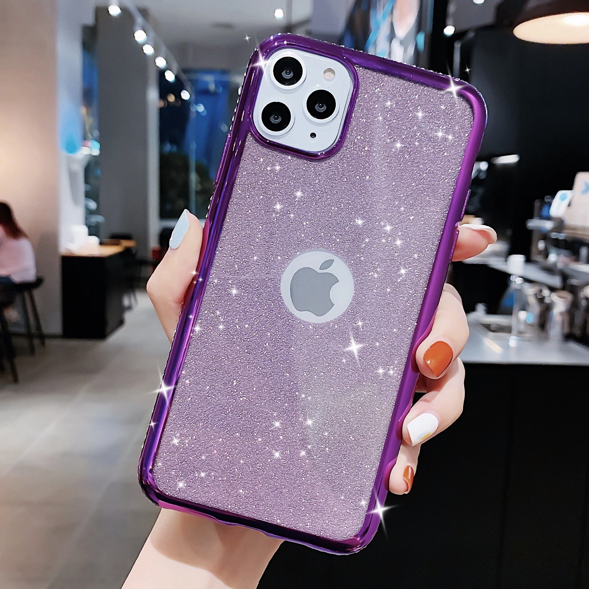 Сплошной цвет ТПУ мягкий силикагель чехол для iPhone 11 PRO Блестящий Защитный X XR XS MAX 6