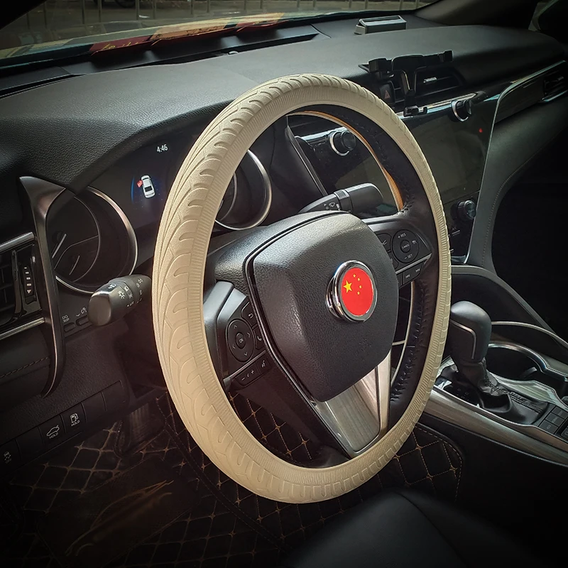 1 шт для стайлинга автомобилей Силиконовые кожаные чехлы на руль Крышка Хонды