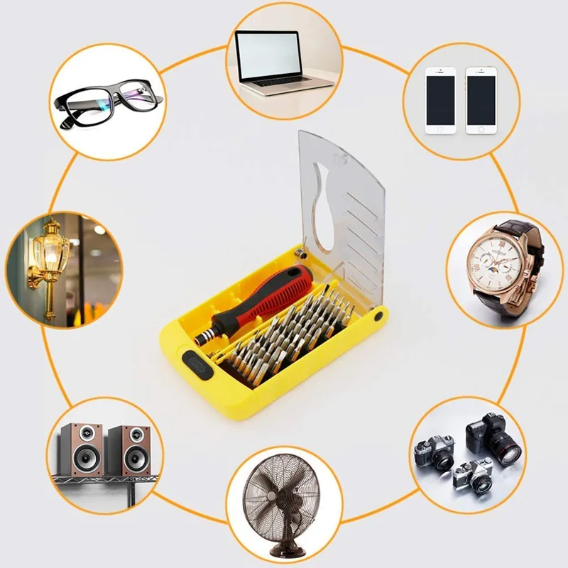 2019 Hot 37 In 1 Precision Screwdriver Set Multi-function Repair Tool Kit for Phone Laptop Opening Hand J8 #3 | Инструменты