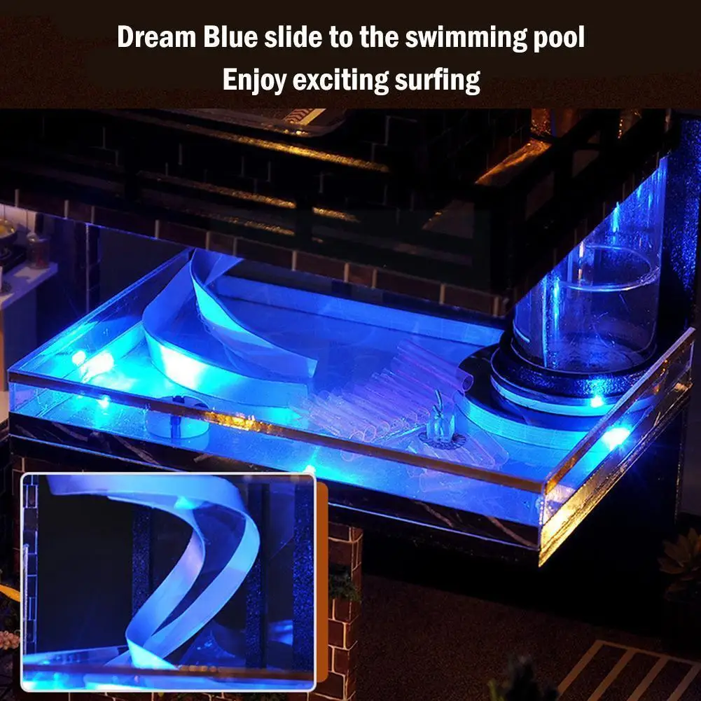 

Diy Handmade Assembled Toy Model Mini Mini Dolls House Wood House Assembled Kit Dolls Toy Gift Christmas House A1q7