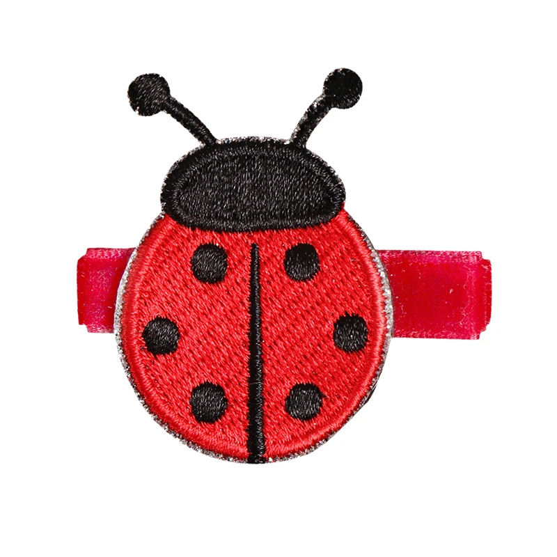 16 Детские заколки для волос с милыми мультяшными животными и фруктами; изысканный головной убор с вышивкой для малышей; аксессуары для волос для девочек; детские заколки для волос - Цвет: 16