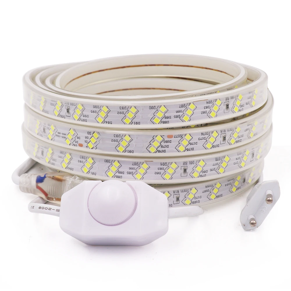 Светодиодный светильник с регулируемой яркостью SMD 2835 220 в 230 240 180 светодиодный 2/3