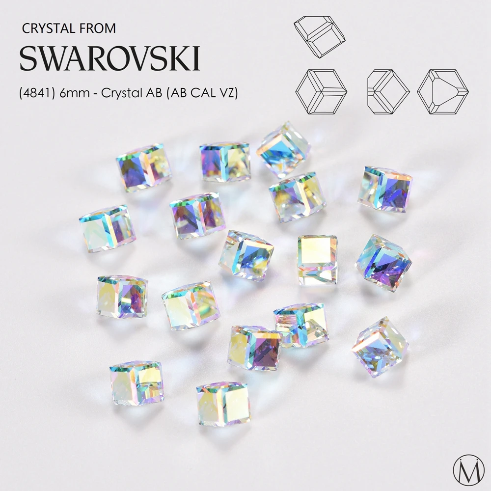 1 шт. x 4841-6 мм куб Необычные каменные кристаллы от Swarovski ювелирные изделия ручной