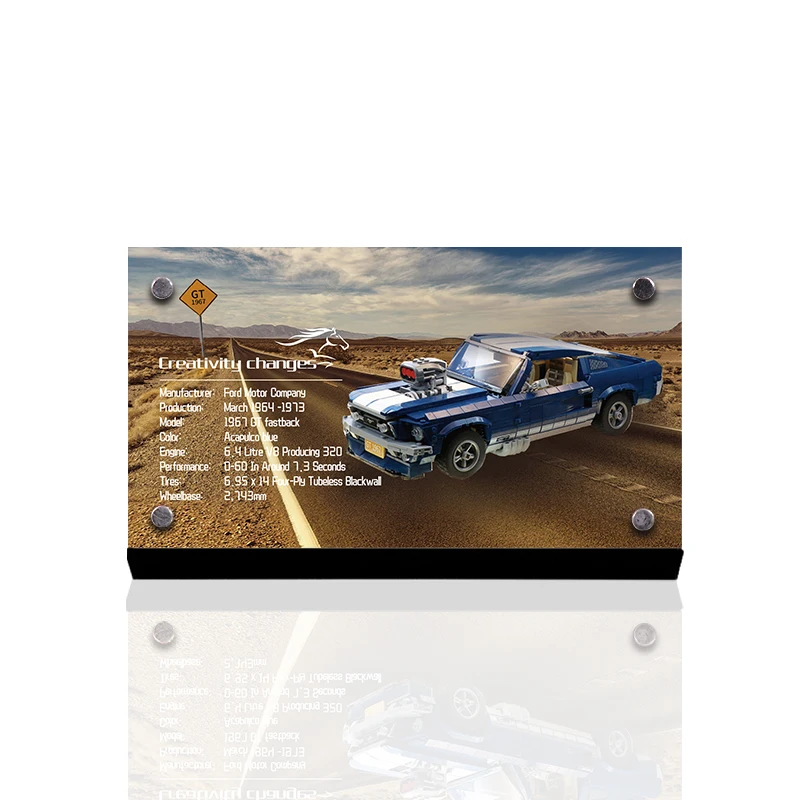 

Acrylic display stand brand for 10265